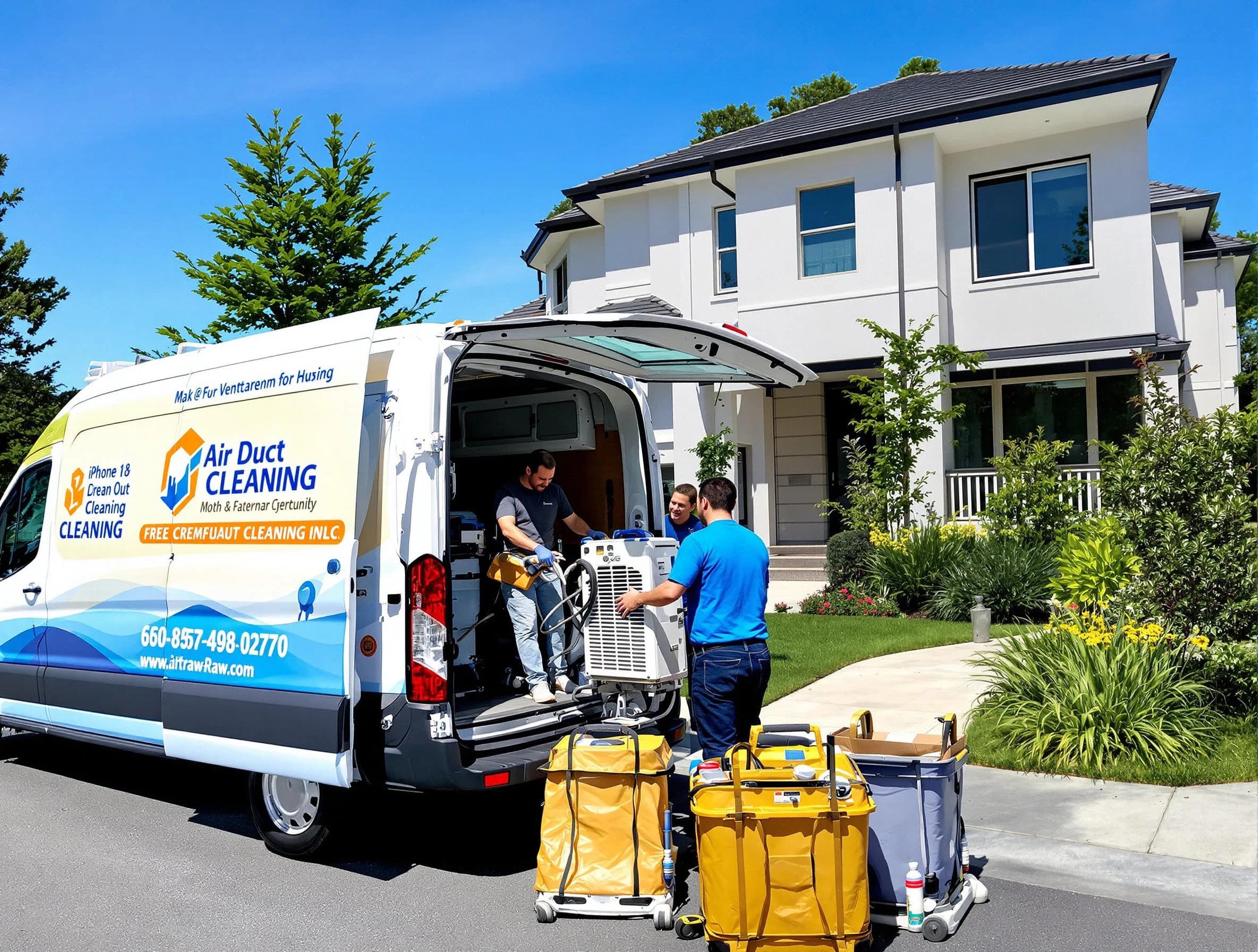 Buffalo Air Duct Cleaning technician performing professional air duct cleaning in Buffalo