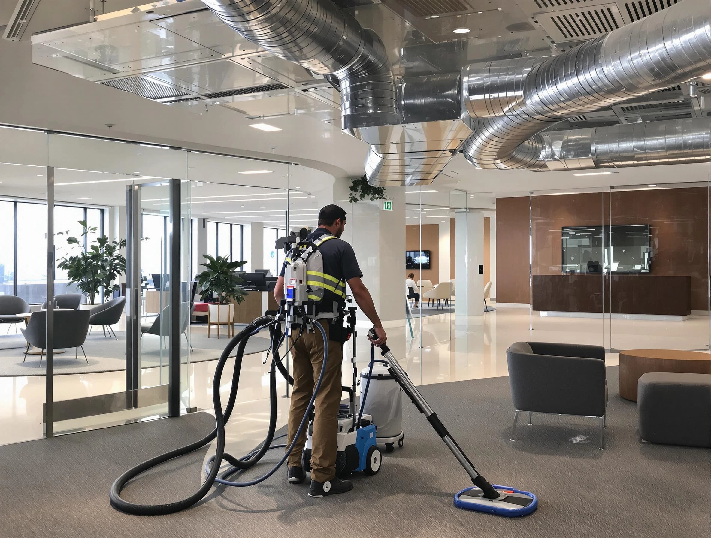 Commercial duct cleaning service by Buffalo Air Duct Cleaning in Buffalo