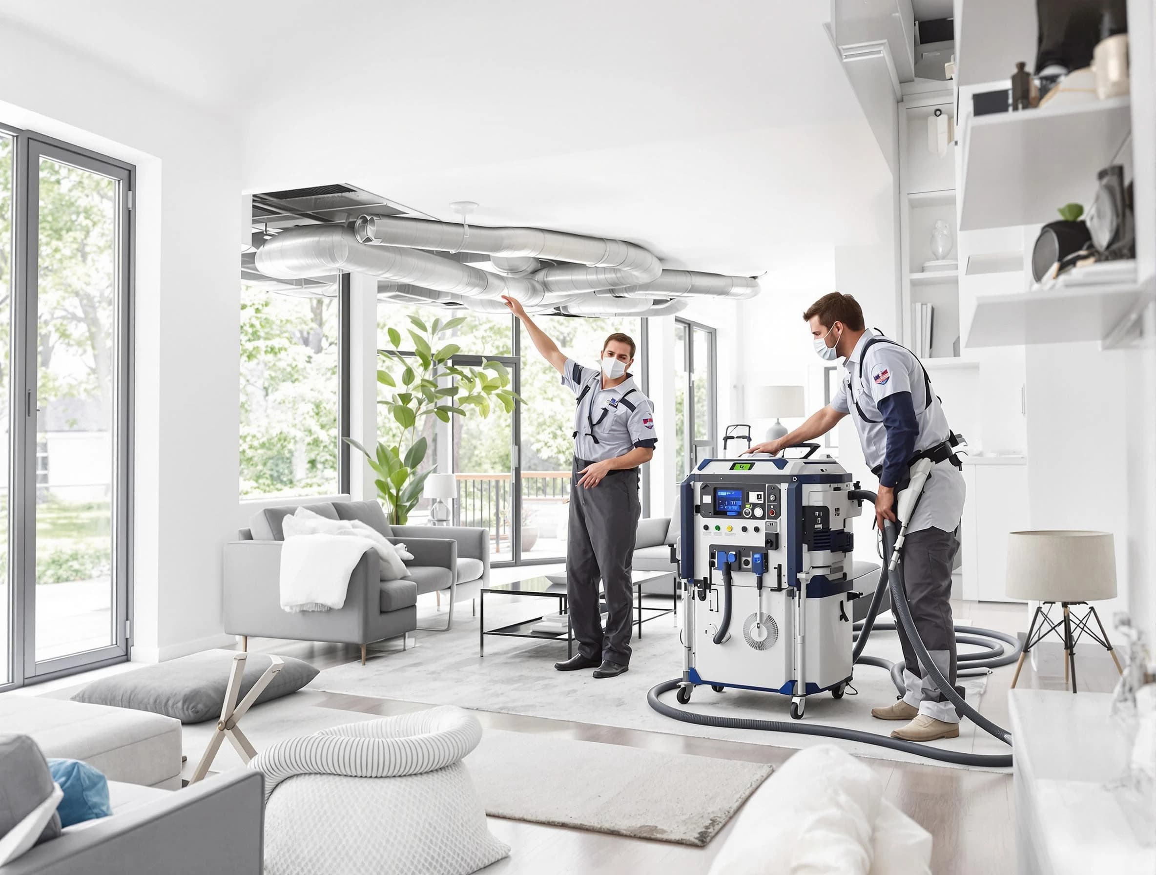 Buffalo Air Duct Cleaning professional conducting pure air duct cleaning with state-of-the-art equipment in Buffalo