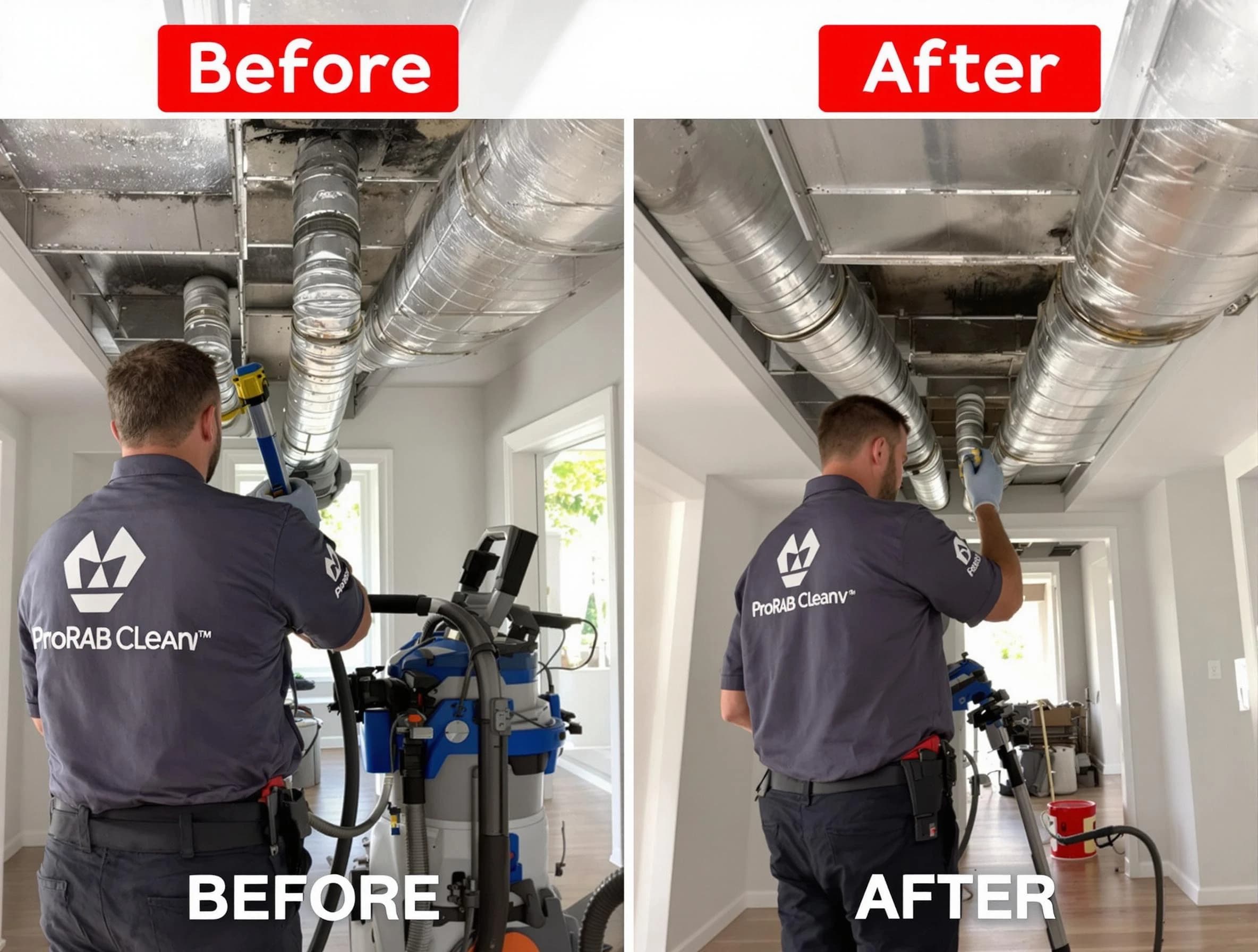 Buffalo Air Duct Cleaning expert performing thorough residential duct cleaning in a Buffalo home