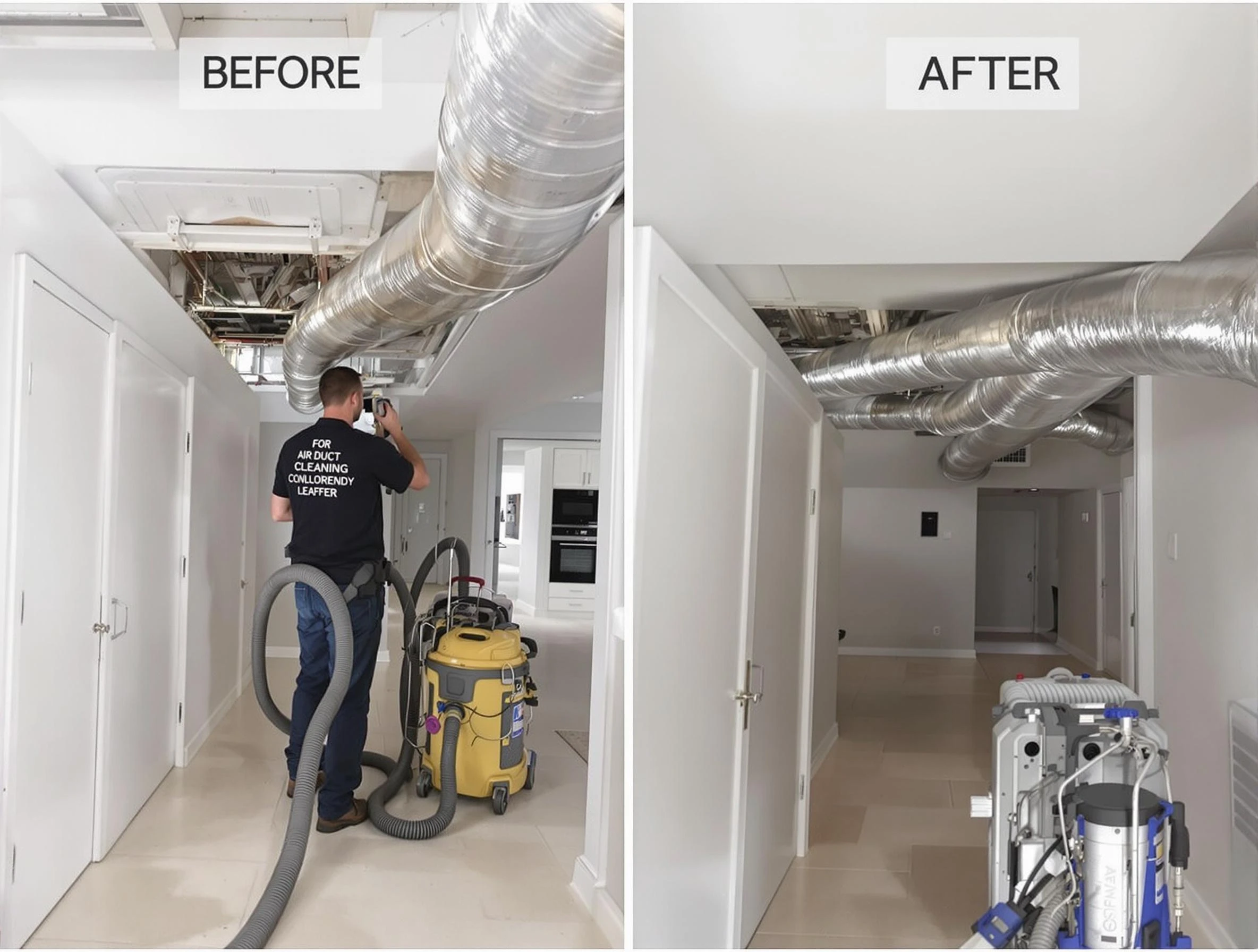 Buffalo Air Duct Cleaning professional performing thorough air duct cleaning in Buffalo